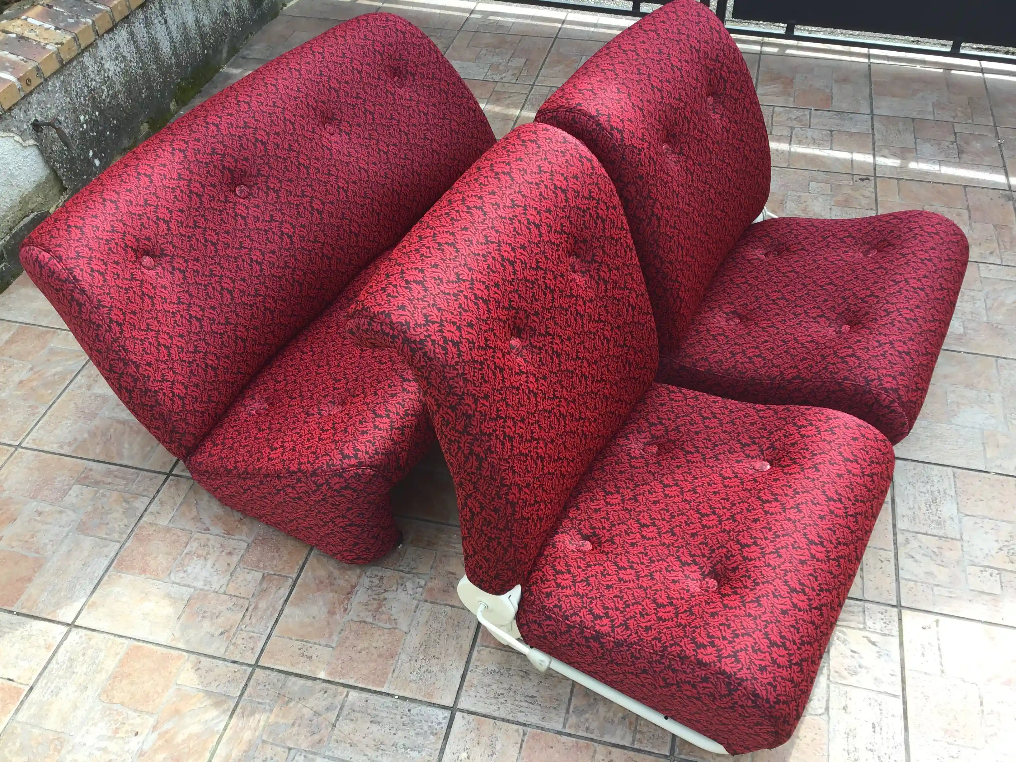 Sellerie en Tissu « Feuille de Houx », modèle AMI6 berline belge, année 1967